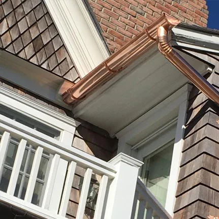 copper gutter installation East Quogue ny